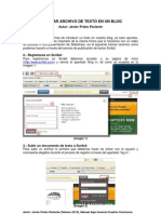 Insertar Un Archivo de Texto en Un Blog