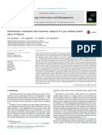 Performance Evaluation and Economic Analysis of A Gas Turbine Plant Final Paper