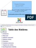 Fonctionalité de Base Du CMS Joomla PDF