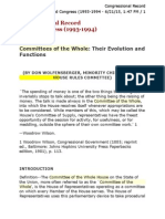 "Committees of The Whole: Their Evolution and Function" Wolfensberger, Donald 1992