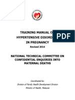 Training Manual On Hypertensive Disorders in Pregnancy