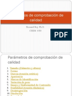 Parámetros de Comprobacion de Calidad