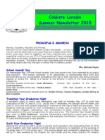 Newsletter Summer 2015