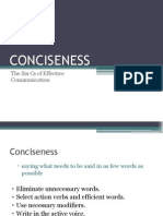 Conciseness: The Six Cs of Effective Communication