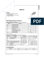 PNP Epitaxial Silicon Transistor: Feature