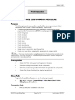 Billing Rate Configuration Procedure