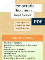 Democratic Teaching Rudolf Dreikers 