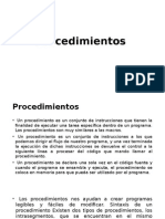 3.1 Procedimientos