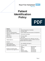 Patient Identification Policy