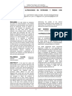 Inspección Por Ultrasonido en Patrones y Piezas Con Discontinuidades