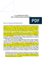 Anonimo. La Introducción de La Pedagogía Moderna. (Tema)