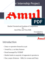 Summer Internship Report - AMUL (Marketing)