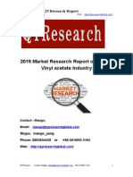 2015 Market Research Report On Global Vinyl Acetate Industry