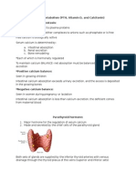 Calcium Metabolism (PTH, Vitamin D, and Calcitonin)