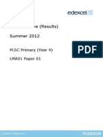 Mark Scheme 2012 Edexcel