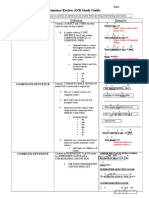 Sentence Review and Study Guide - Simple Compound Complex