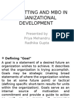 Goal Setting and Mbo in Organizational Development