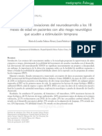 Desviaciones en El Neurodesarrollo de Pacientes de 18 Meses Con Alto Riesgo Neurologico