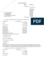 Sensitivity Analysis