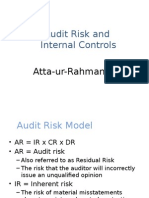 Audit Risk and Internal Control