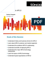 Introduction To MPLS: Santanu Dasgupta