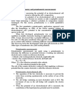 Potentiometry and Potentiometric Measurements