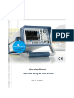 FS300 Spectrum Analyser User Manual