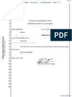 Gregory v. Traenkner Et Al - Document No. 3