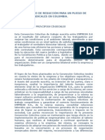 Ejemplo Pliego de Peticiones Sindicales