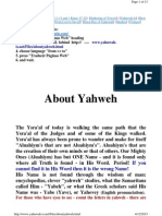 WWW Yahuwah-Is Net Files Aboutyahweh HTML