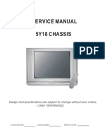 Service Manual 5Y18 Chassis: Design and Specifications Are Subject To Change Without Prior Notice. (Only Referrence)