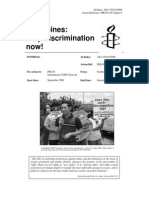 Philippines: Stop Discrimination Now!: AI Index: Internal