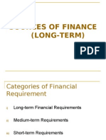 Long Term Source of Finance