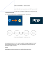 Aristotle's Linear Model of Communication