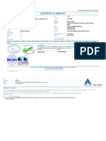 Certificate of Analysis: Musa Group For Environmental Laboratories & Consultations