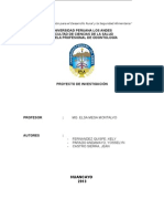 Contaminacion Del Agua en San Agustin de Cajas