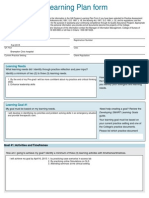 Qa Learning Plan Form