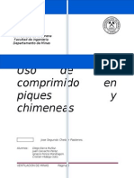 Uso de Aire Comprimido en Piques y Chimeneas