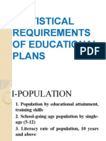 Statistical Requirements Mof Educational Plans 2.0