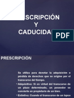 Prescripción y Caducidad