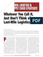 Global Logistics Supply Chain Strategies