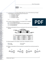 Forces & Motion, IGCSE