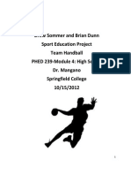 Sport Education For Handball