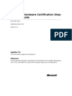 Hardware Certification Step by Step Guide