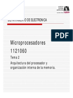 Arquitectura Del Procesador y Organización Interna de La Memoria