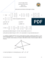 Lista Ejercicios Algebra Lineal