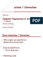 Error Detection / Correction: Computer Organization & Architecture