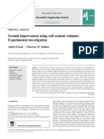 Ground Improvement Using Soil-Cement Columns