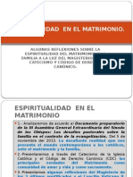 Espiritualidad en El Matrimonio