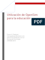 Utilización OpenSim Educación